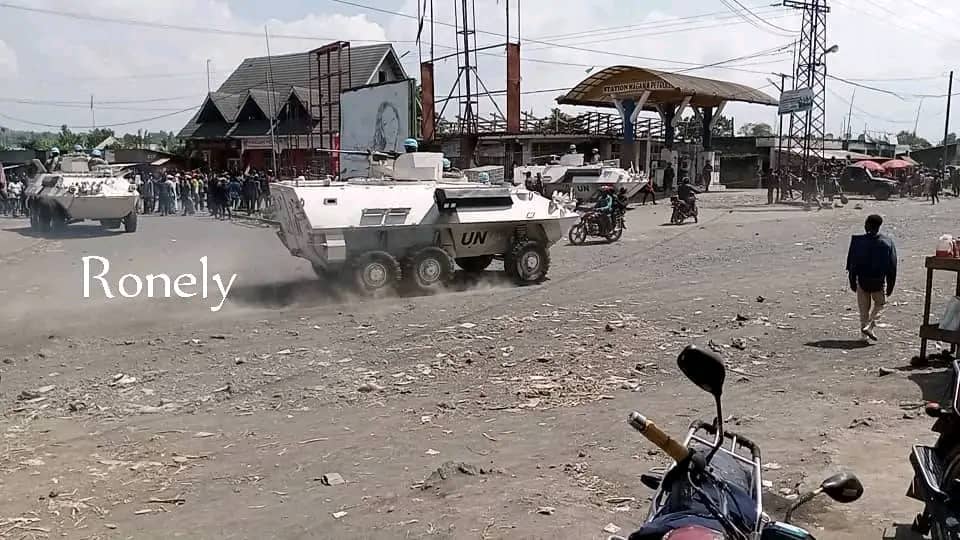 Les habitants de Sake ont pris d'assaut les rues ce lundi pour réclamer le départ des forces de la MONUSCO