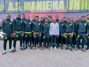 Sport : AS Maniema Union de Kindu arrive à Lubumbashi pour les play-offs de la Linafoot AS Maniema Union de Kindu arrive à Lubumbashi pour les play-offs de la Linafoot
