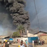 Un incendie s’est déclaré ce mercredi en fin de matinée au niveau de la 12ème Rue Limete industriel