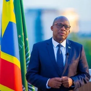 Le Ministre de la Communication et Médias, Patrick Muyaya et le Vice-Premier Ministre, Ministre des Affaires étrangères, Christophe Lutundula