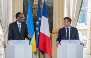 Le président Kagame a eu des entretiens bilatéraux avec son homologue français, le président Emmanuel Macron, qui l’a reçu au Palais de l’Élysée à Paris, en France. [Photo d'illustration ]
