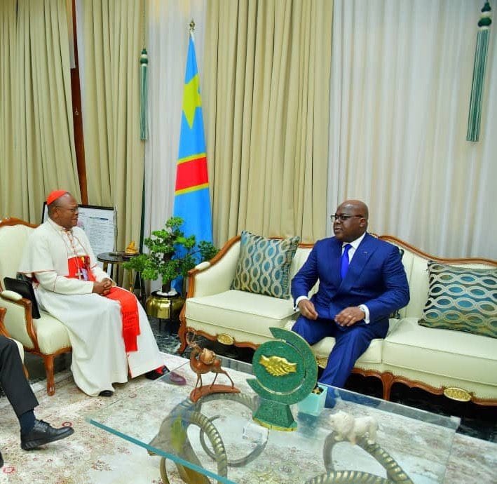 Le Président de la République rencontre le Cardinal Fridolin Ambongo pour des discussions apaisantes