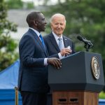 Le président kenyan William Ruto lors d'une sortie médiatique jeudi 23 mai aux États-Unis