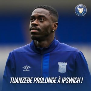Mercato : Axel Tuanzebe prolonge avec Ipswich Town jusqu’en 2025 Axel Tuanzebe prolonge avec Ipswich Town jusqu’en 2025