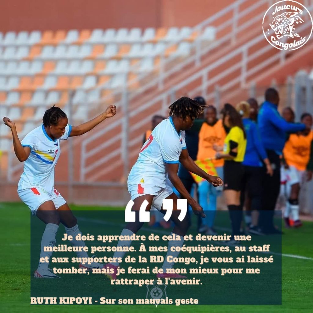 L'internationale congolaise Ruth Kipoyi présente ses excuses à la Marocaine Yasmine