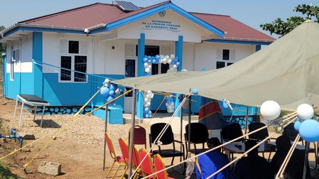 La MONUSCO construit une nouvelle infirmerie à la prison centrale de Kangbayi