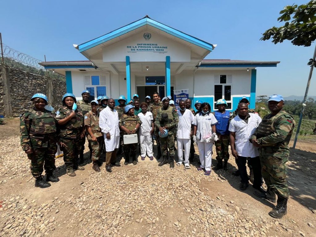 La MONUSCO construit une nouvelle infirmerie à la prison centrale de Kangbayi
