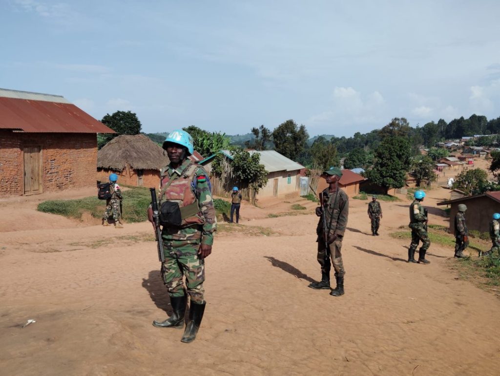 Des patrouilles mixtes organisées par les FARDC et la MONUSCO à Kanyabayonga pour rassurer les habitants