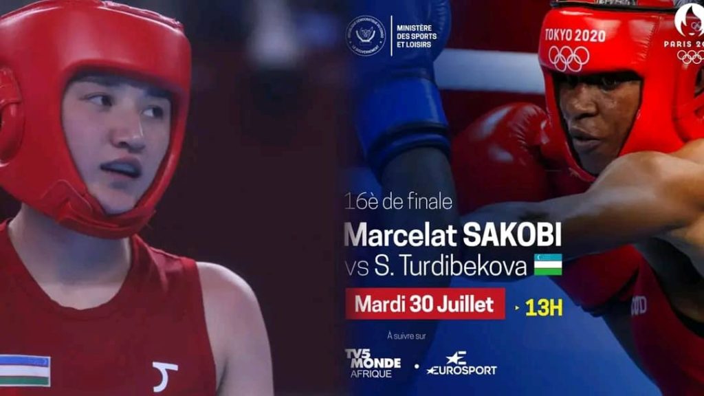 La boxeuse congolaise Marcelat Sakobi éliminée en 16e de finale