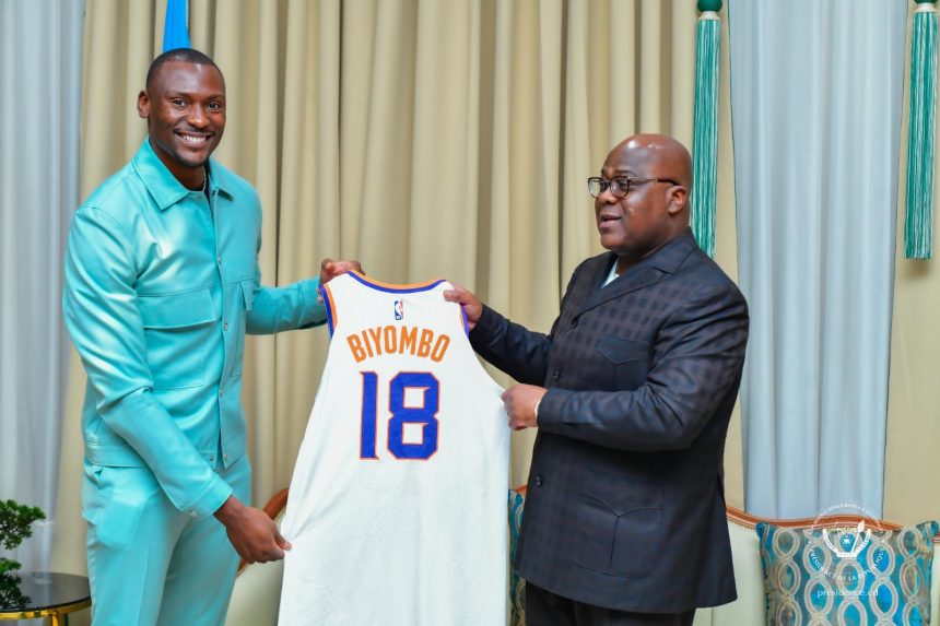 La star de NBA, Bismarck Biyombo, à Goma pour un camp de basket-ball