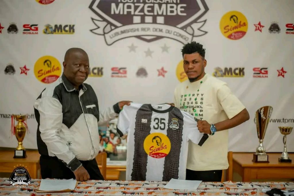 Le TP Mazembe annonce l'arrivée du défenseur Dieubéni Ndongala