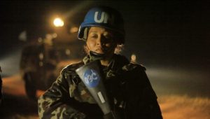 Ituri : Un mort et trois blessés lors d'un accrochage entre les miliciens de la CODECO et les Casques bleus de la MONUSCO Photo d'illustration : Des casques bleus de la Monusco en patrouille nocturne à Fataki, dans le territoire de Djugu (Ituri)