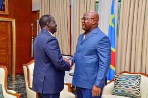 Tête à tête entre le président Félix Antoine TSHISEKEDI et l'opposant Kenyan Raila Odinga