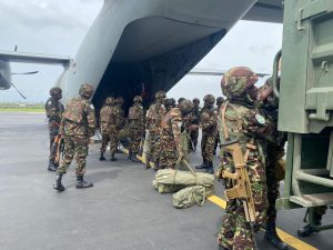 des troupes de défense du Kenya dans la brigade d'intervention des nations unies en RDC