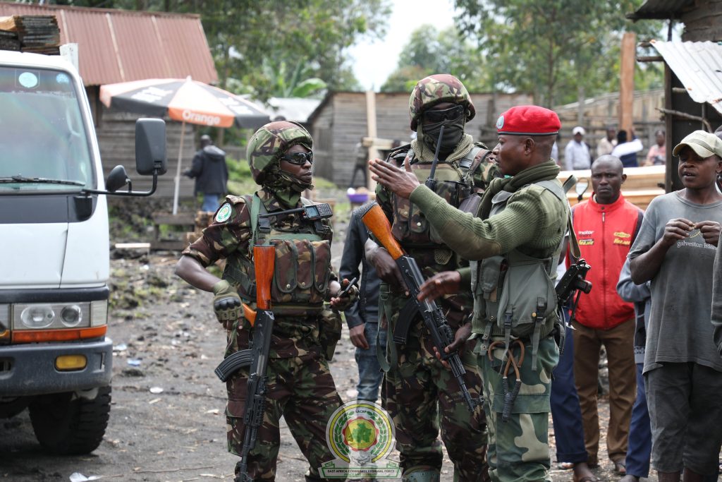 des troupes de défense du Kenya dans la brigade d'intervention des nations unies en RDC