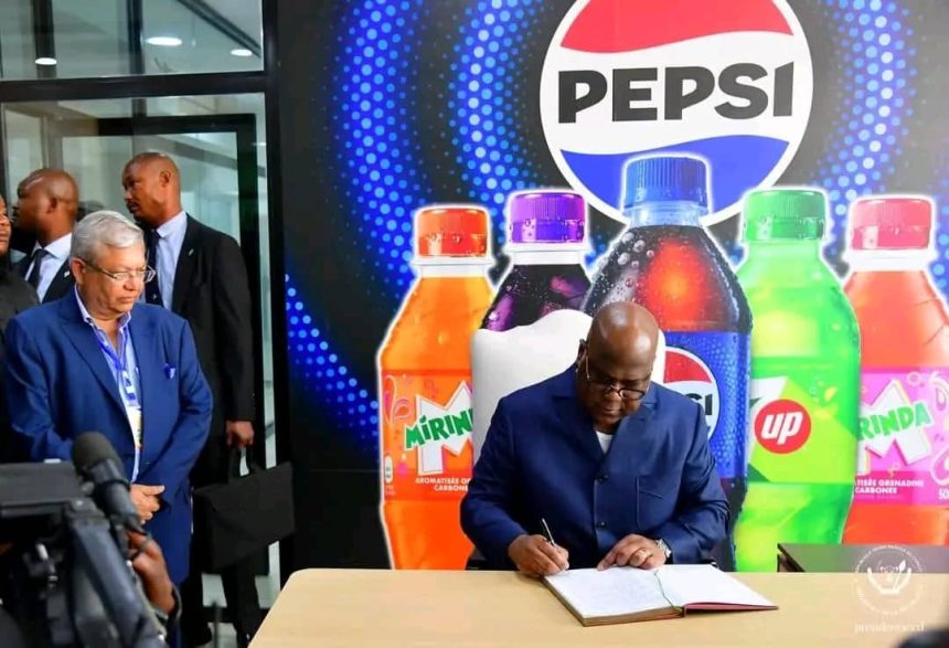 Félix Tshisekedi inaugure la première usine de Pepsi au pays après 20 ans