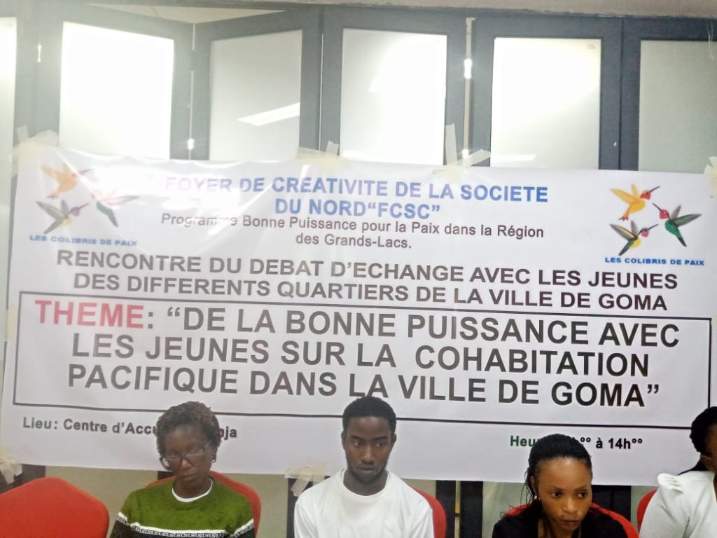 Une dizaine des jeunes issus de 18 quartiers de Goma initiés à la Bonne Puissance et la cohabitation pacifique