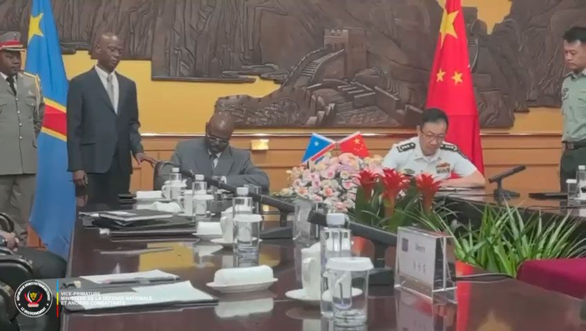 La RDC et Chine signent un accord de Coopération militaire