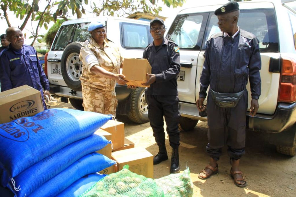Des centaines de litres de carburant et des vivres offerts par la MONUSCO aux commissariats de la PNC à Beni et Oicha