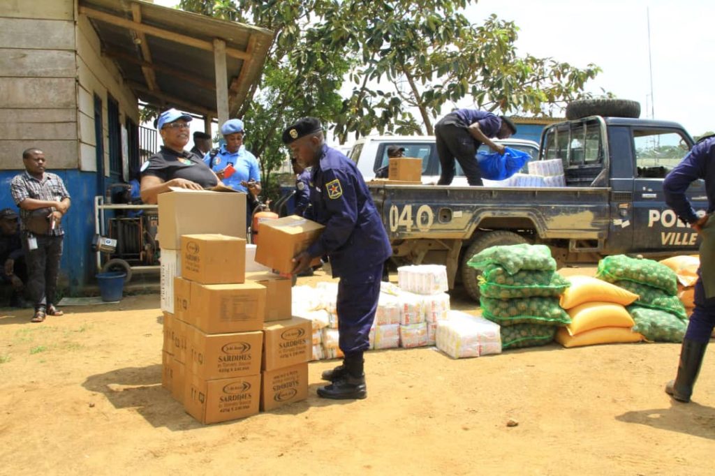 Des centaines de litres de carburant et des vivres offerts par la MONUSCO aux commissariats de la PNC à Beni et Oicha