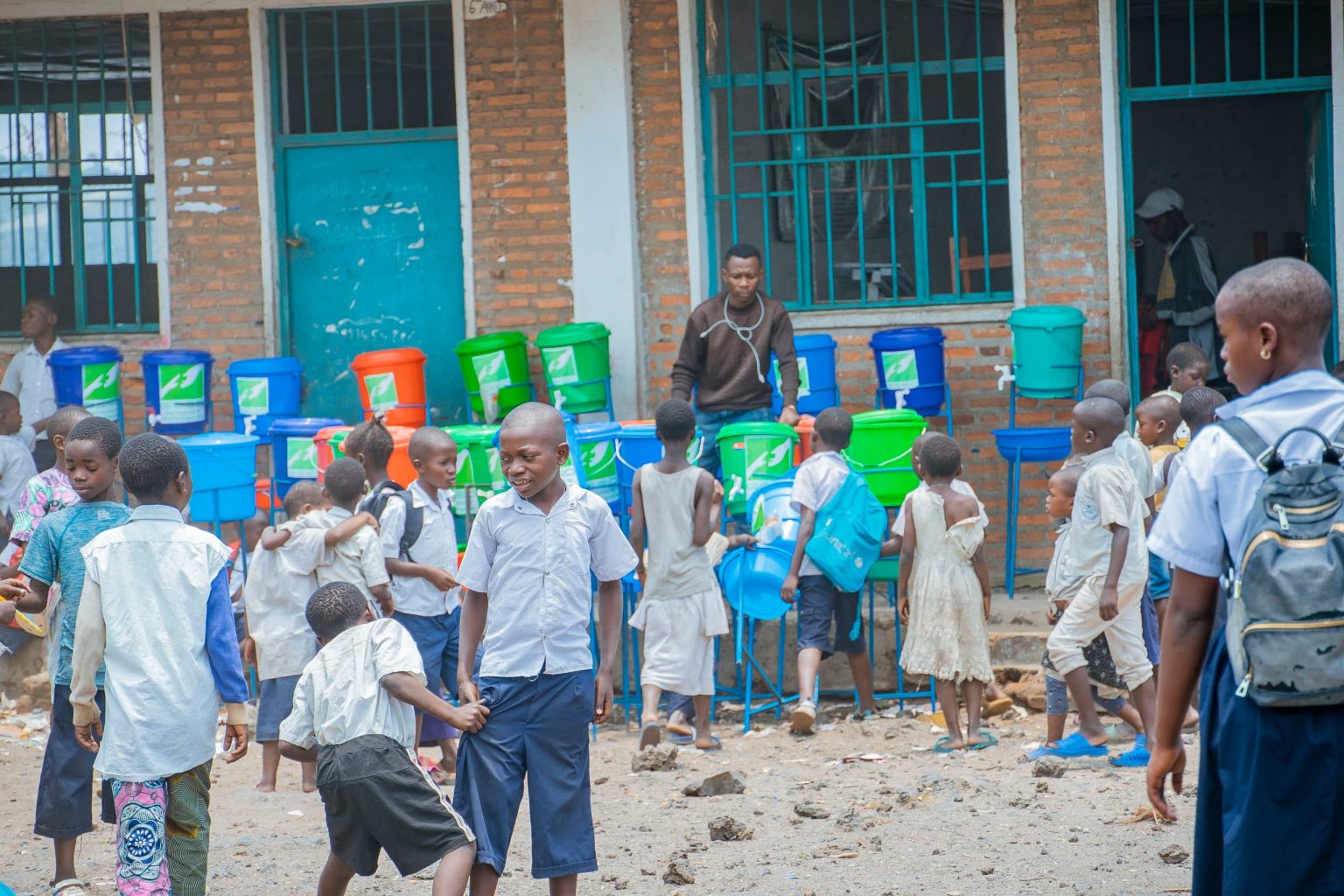 Nord-Kivu : L'Organisation GSEO sensibilise les élèves du camp de Bulengo sur l'hygiène des mains pour lutter contre les épidémies