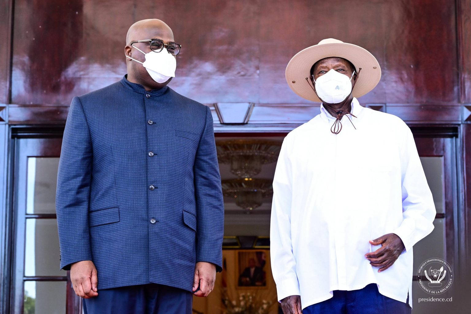 Félix TSHISEKEDI à Kampala pour une visite officielle chez MUSEVENI