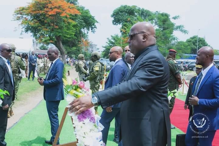 Le Chef de l’État rend hommage au Lieutenant-colonel Théodore Mpoyi Mukuna, pilier de la GR