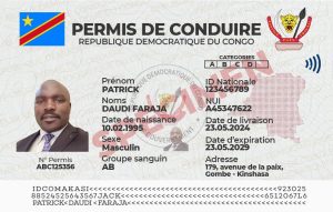RDC-Permis de Conduire Biométrique : KODINET, l’Innovation Congolaise Prête à Transformer le Secteur du Transport et voies de communication KODINET, l’Innovation Congolaise Prête à Transformer le Secteur du Transport et voies de communication