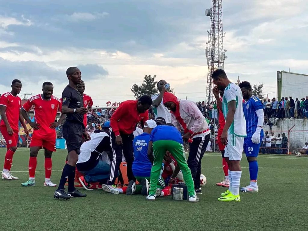 Un joueur échappe a la mort grâce à l’intervention rapide au Stade de l'Unité de Goma