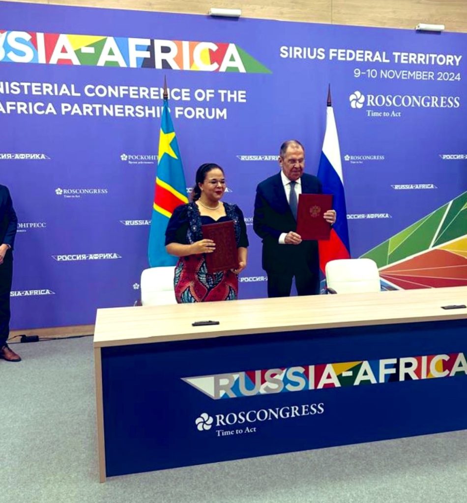 Moscou et Kinshasa signent un accord de partenariat politique
