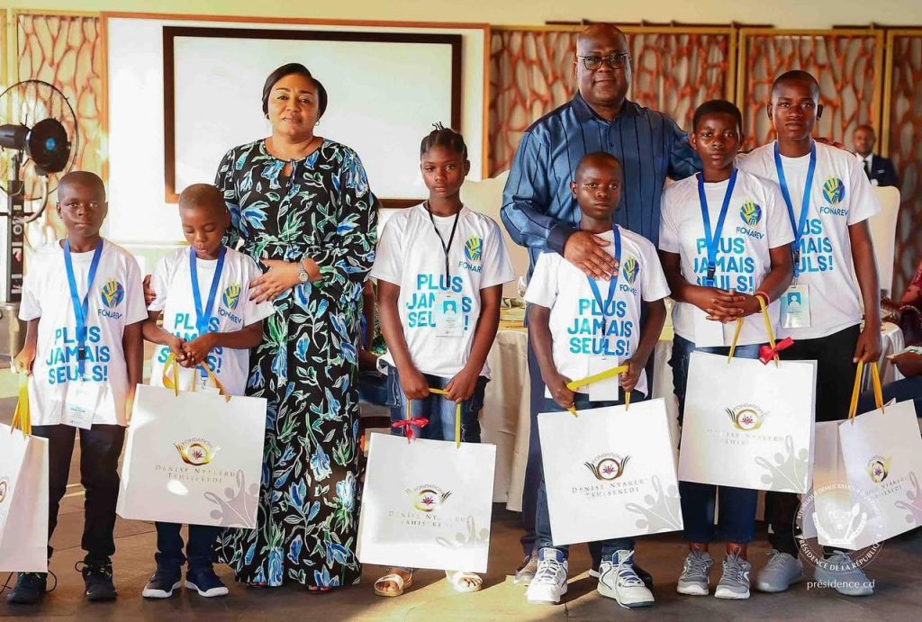 Félix Tshisekedi rencontre 50 enfants déplacés de guerre du Nord-Kivu