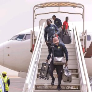 Arrivée des léopards à Nouakchott