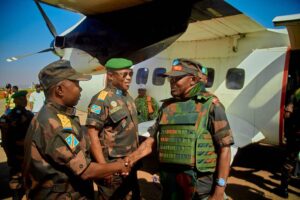 Bunia : Le Général Major Mushimba prend la tête de la 32e Région Militaire Le Général Major Mushimba prend la tête de la 32e Région Militaire