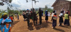 Sécurisation d'une messe à Djugu par les FARDC et les Casques bleus