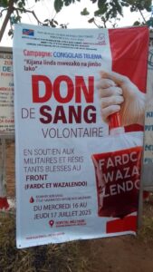 Lancement de la campagne de don de sang pour les FARDC et les VDP engagés au front
