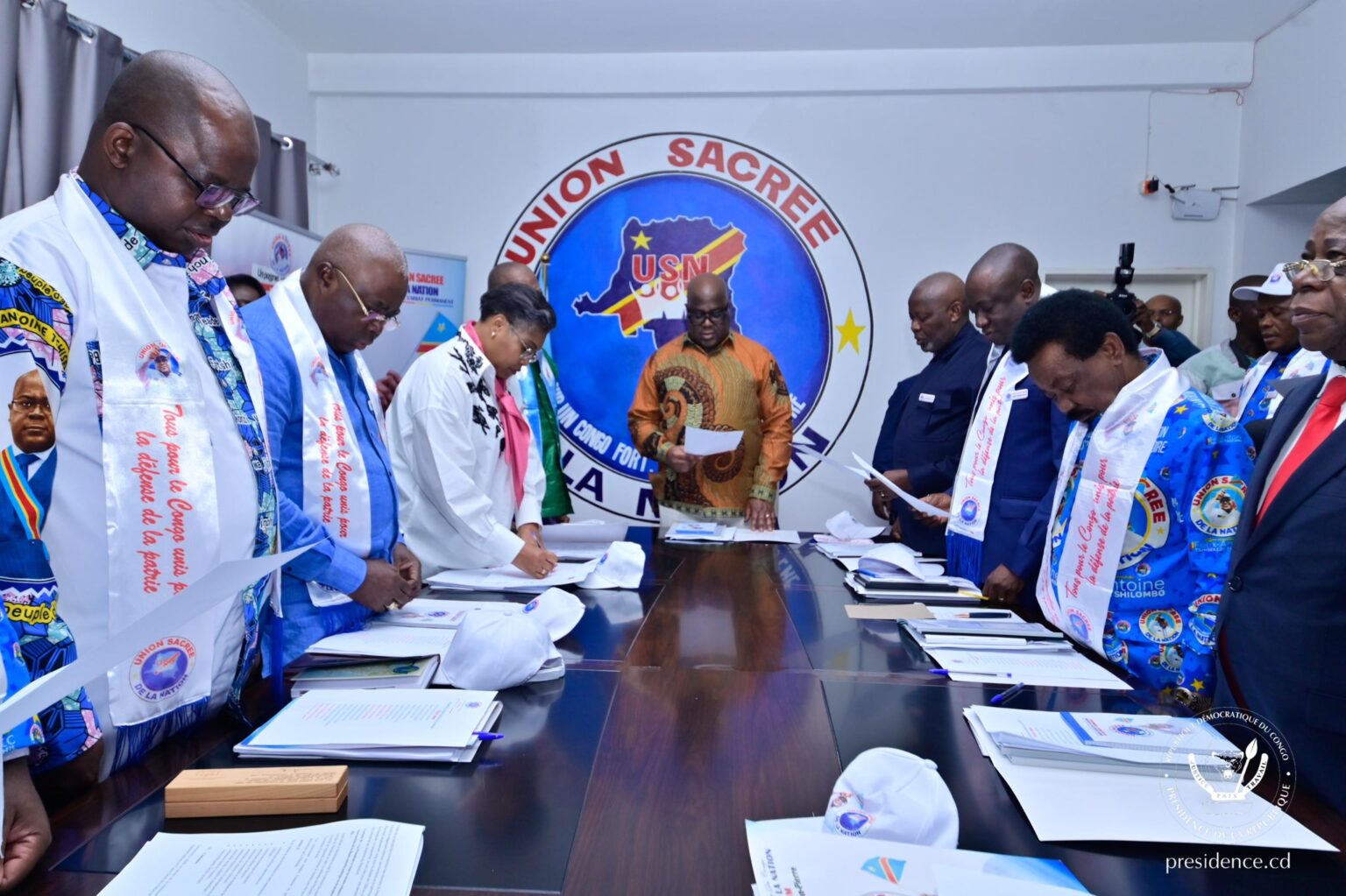 Le Président Tshisekedi et les cadres de l’Union sacrée renforcent la cohésion interne