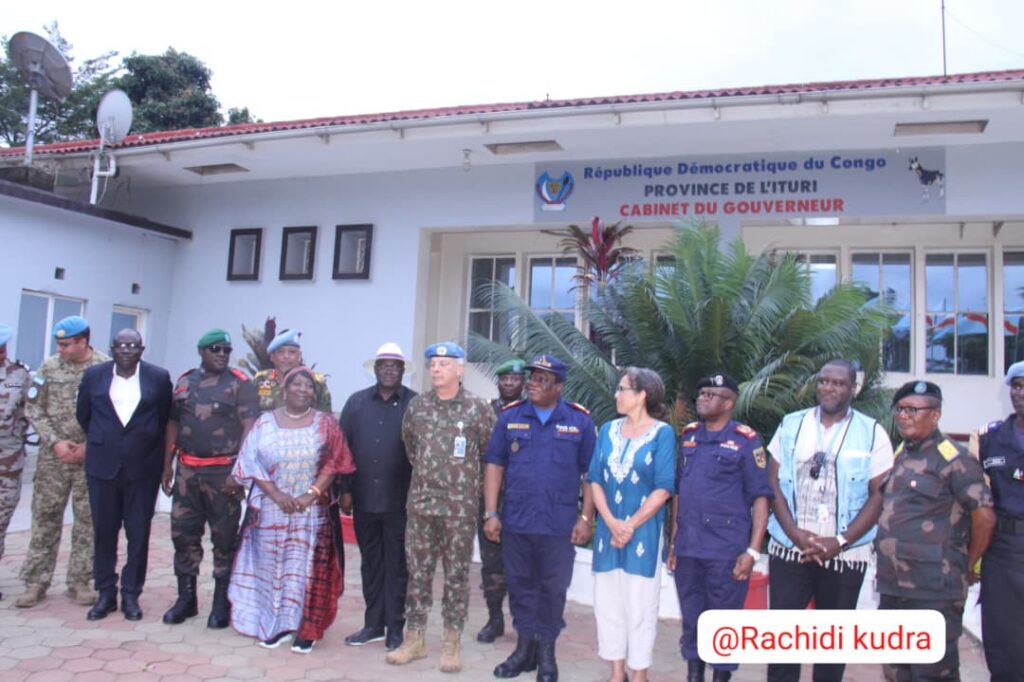 Visite du commandant de la force de la MONUSCO en Ituri pour évaluer la sécurité