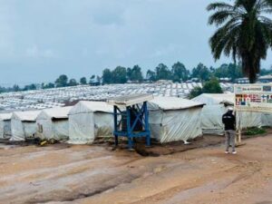 Plus de 3100 abris du site de déplacés de Kigonze emportés par la pluie