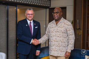 Grand-Lacs : Félix TSHISEKEDI échangé avec Massad Boulos Félix TSHISEKEDI échangé avec Massad Boulos