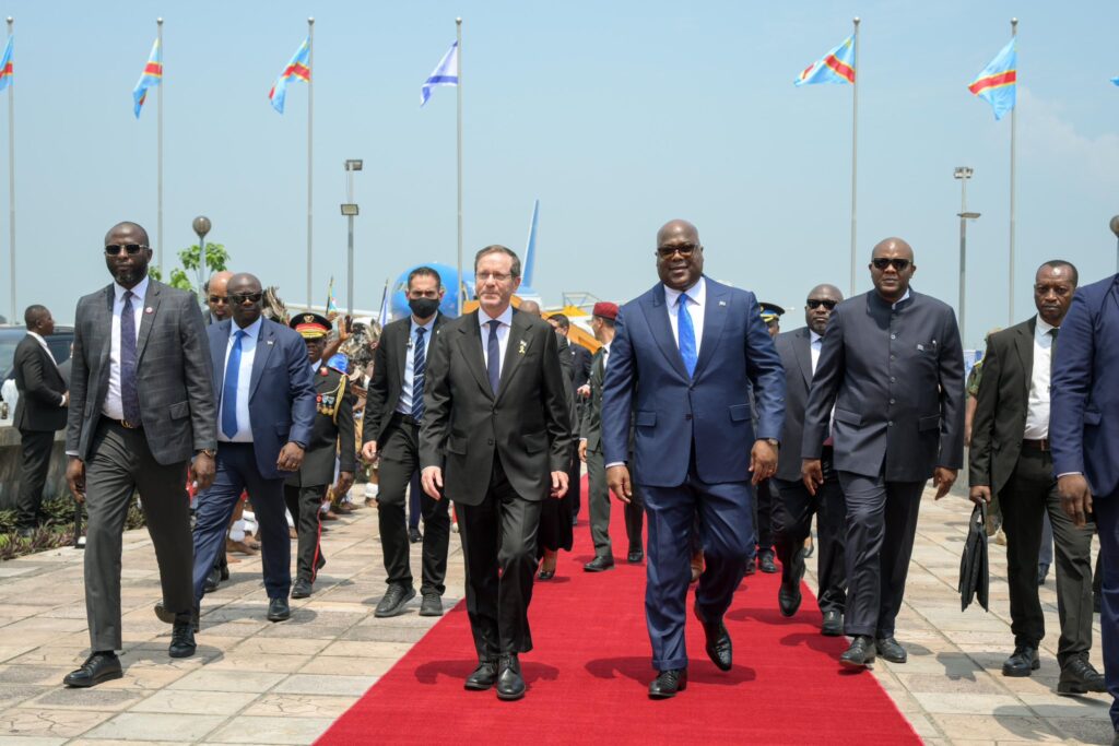 Le président israélien Isaac Herzog en visite officielle à Kinshasa