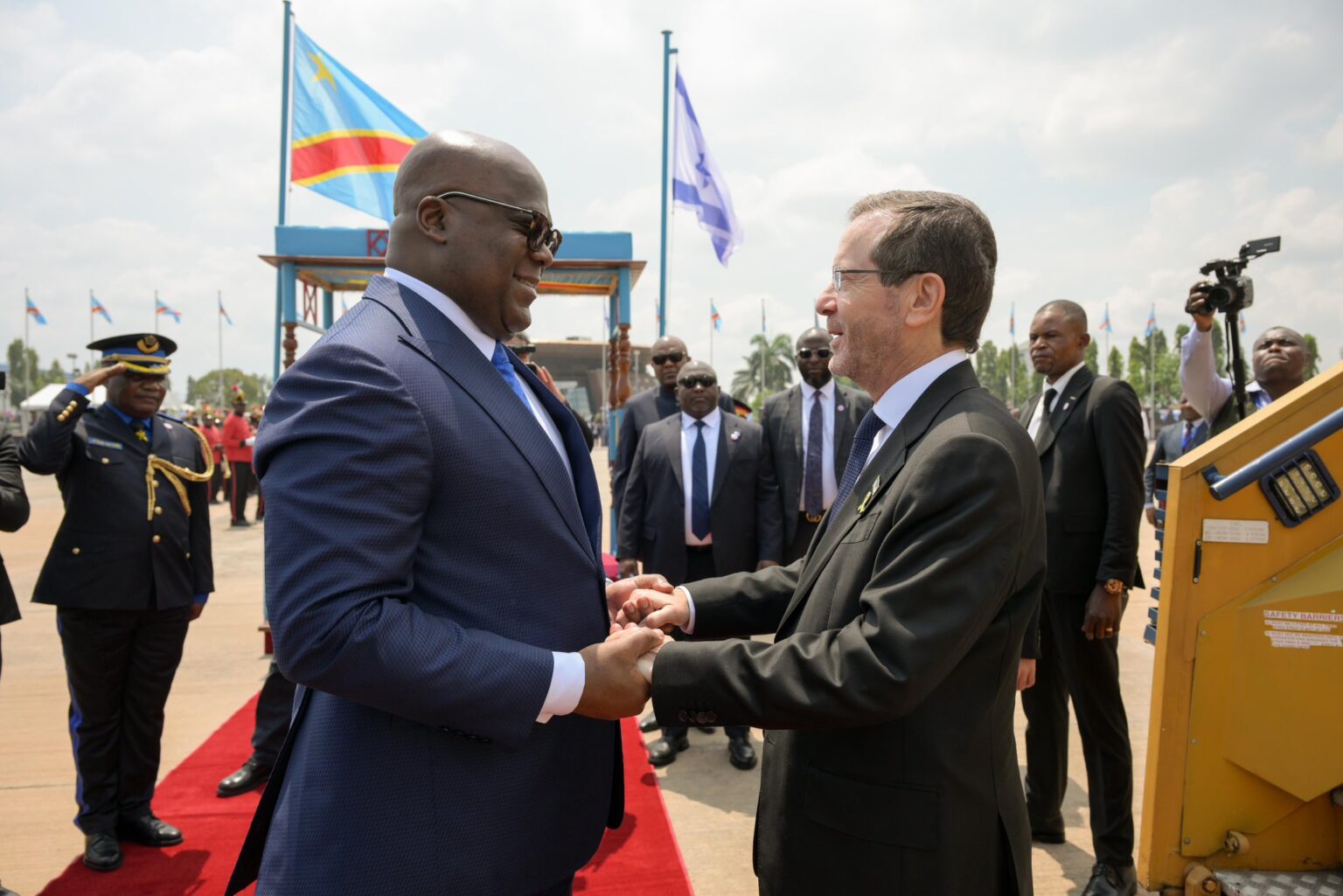 Le président israélien Isaac Herzog en visite officielle à Kinshasa