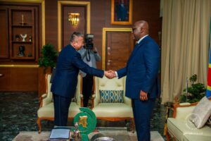 RDC : Tshisekedi reçoit l’envoyé spécial de l’ONU pour la paix dans les Grands Lacs Tshisekedi reçoit l’envoyé spécial de l’ONU pour la paix dans les Grands Lacs