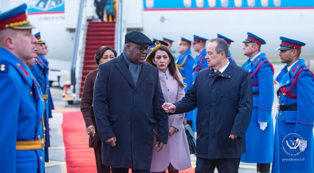 le président Tshisekedi entame une visite d’État de trois jours à Belgrade