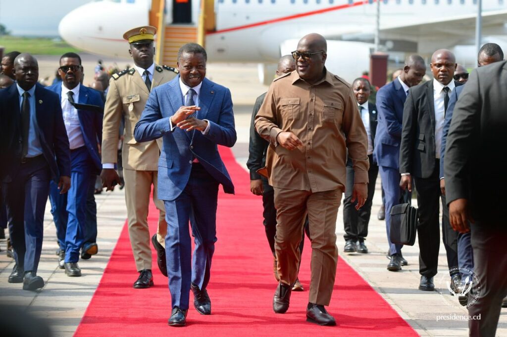 le président Togolais à Kinshasa pour renforcer les stratégies de la fin de la crise sécuritaire en RDC