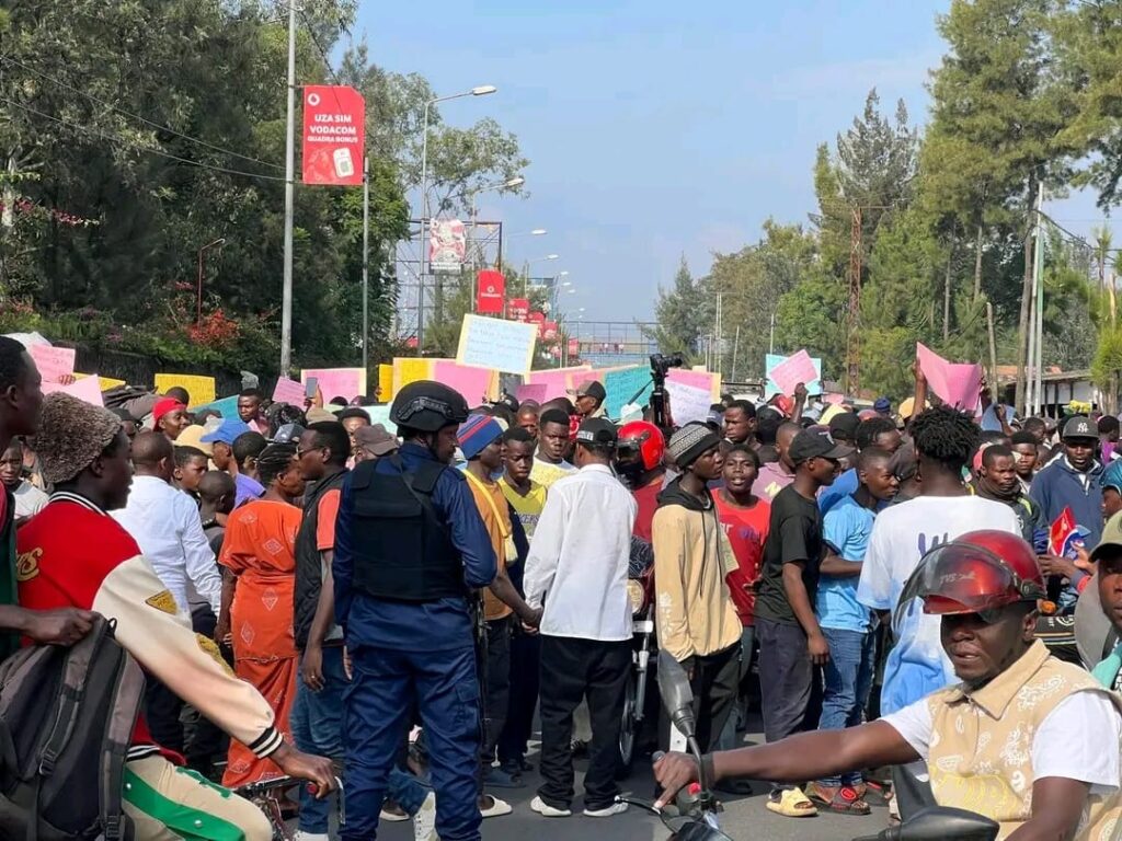 Manifestation pour le maintien du M23 et un dialogue inclusif