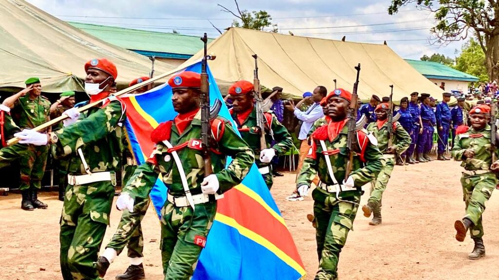 les FARDC renforcent la sécurité avec une marche de dissuasion