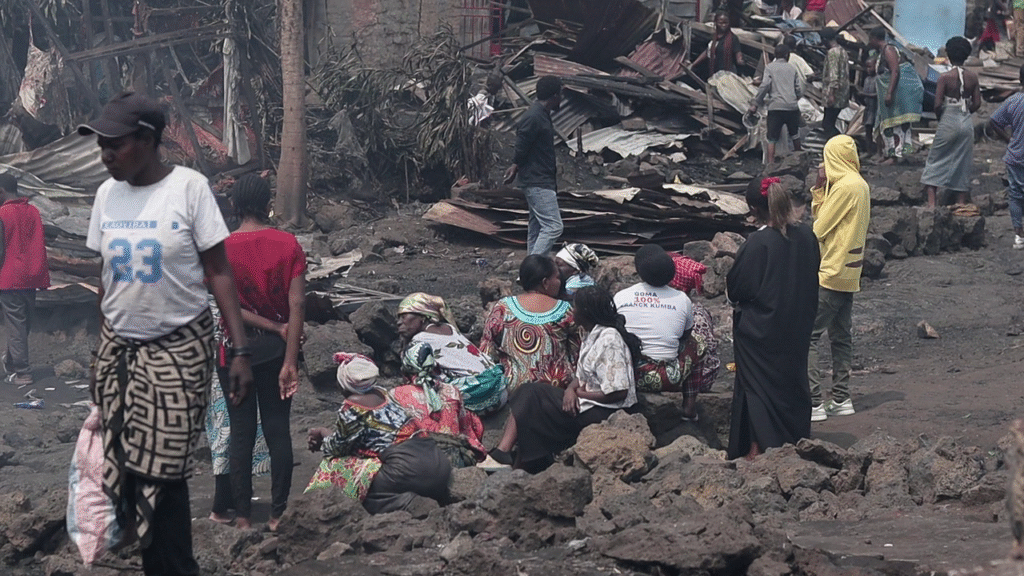 plus de 60 maisons détruites par un incendie au quartier Mapendo