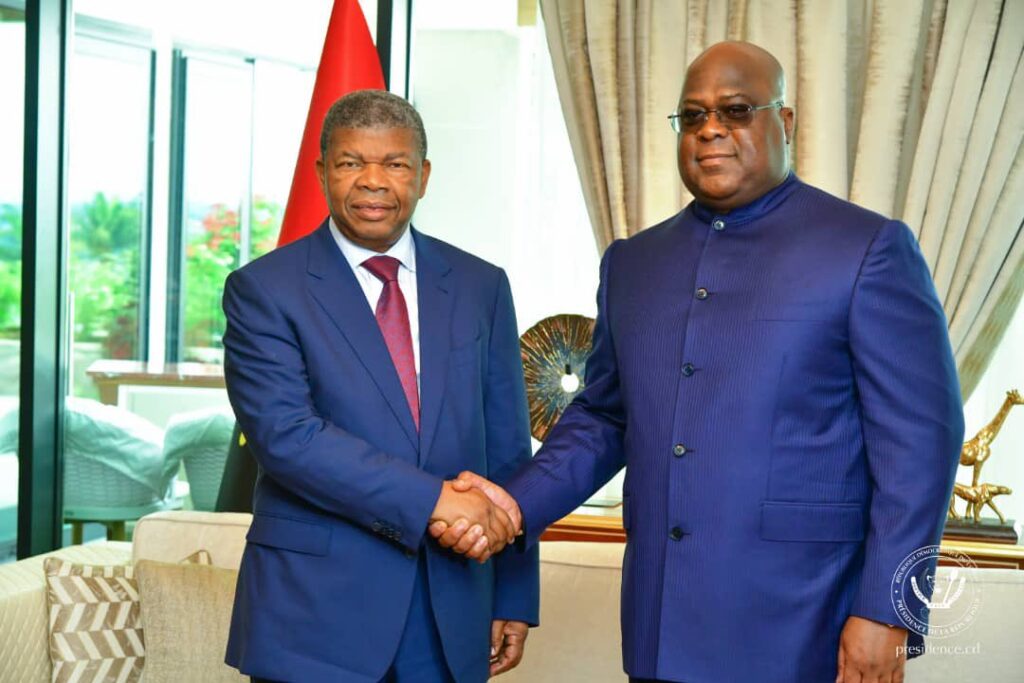 Tshisekedi et Gnassingbé reçus par Lourenço pour des consultations sur la paix en RDC