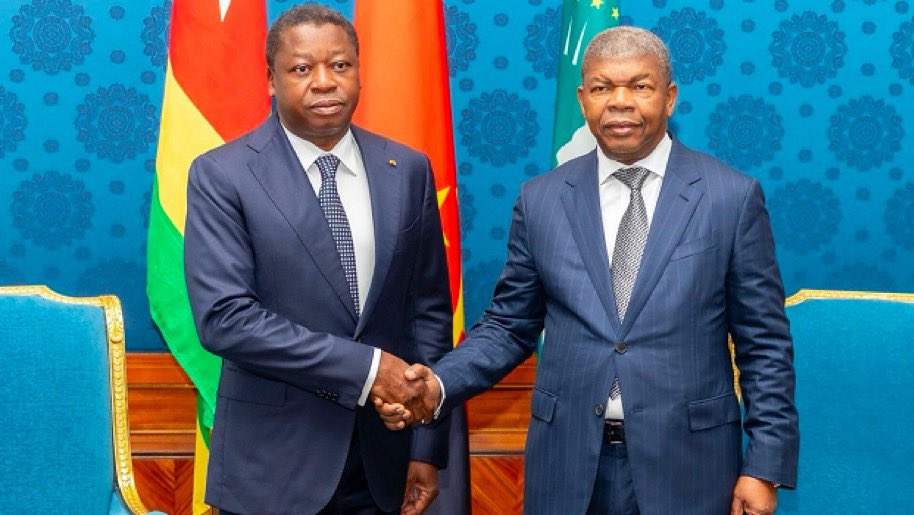 Gnassingbé reçus par Lourenço pour des consultations sur la paix en RDC