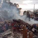 Un incendie a ravagé le centre commercial de Nyabibwe, village de Kabulu 2, dans le territoire de Kalehe, au Sud-Kivu